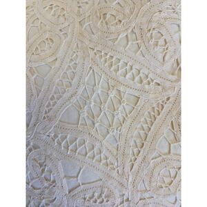 3‎ Vintage Crochet Battenburg Lace Pillows Cottage Imperial Elegance Boho Ivory